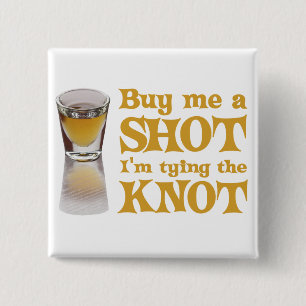 koop me een kans goud vierkante button 5,1 cm