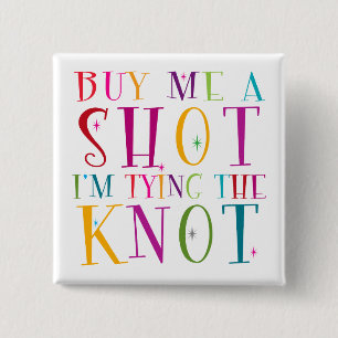 Koop me een schort dat ik de knoop vastmaak vierkante button 5,1 cm