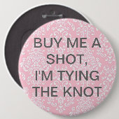 Koop me een schotel, ik steek de knoop Button (Voorkant /achterkant)