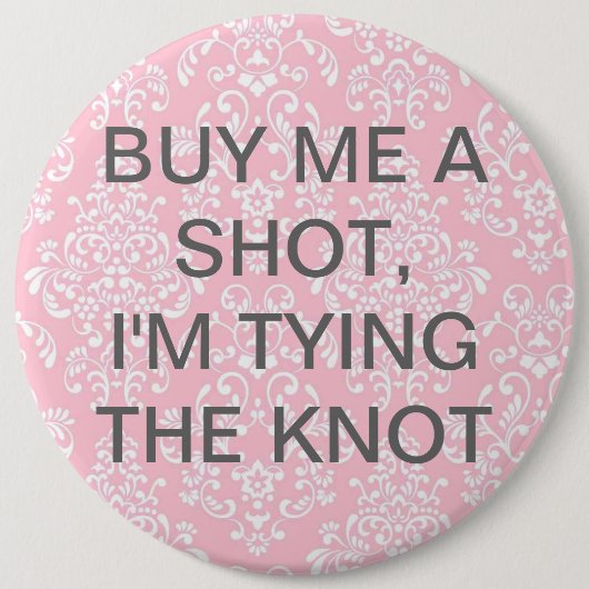 Koop me een schotel, ik steek de knoop Button (Voorkant)