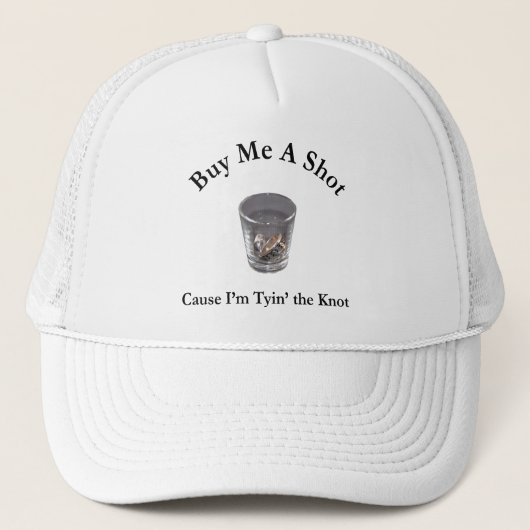 Koop me een Shot Bachelor of Bachelorette Party Trucker Pet (Voorkant)