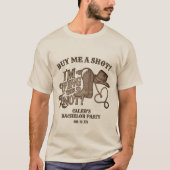 Koop me een Shot Tying Knot Cowboy vrijgezellenfee T-shirt (Voorkant)