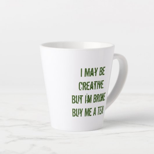 Koop me een thee-Mok Latte Mok (Rechterhoek)