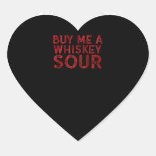 Koop me een whiskey-rondslag hart sticker
