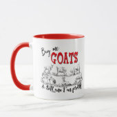 Koop me Goats Zeg me dat ik  ben GetYerGoat™ Mok (Links)