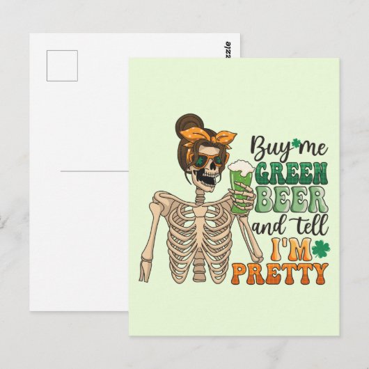 Koop me Green Beer | St. Patrick's Day Briefkaart (Voorkant / Achterkant)