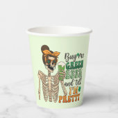 Koop me Green Beer | St. Patrick's Day Papieren Bekers (Achterkant)