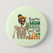 Koop me Green Beer | St. Patrick's Day Ronde Button 7,6 Cm (Voorkant)