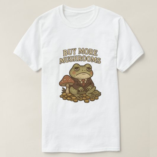 Koop meer champignons t-shirt (Design voorkant)