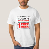 Koop Mij Eén Bier - Grappig Drinken T-shirt (Voorkant)