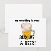 Koop Mij een Biertje Verlovingsfeest T-shirts en C (Voorkant / Achterkant)