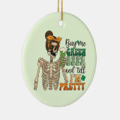 Koop mij Groen Bier - Skeleton | St. Patrick's Day Keramisch Ornament (Rechts)