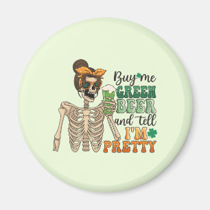 Koop mij Groen Bier - Skeleton   St. Patrick's Day Magneet