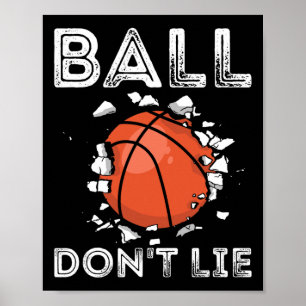 Koop niet bal van de Basketball Player Poster