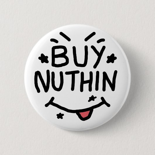 Koop Niets Ronde Button 5,7 Cm (Voorkant)