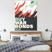 Koop nu oorlogsobligaties. canvas afdruk (Insitu (Slaapkamer))