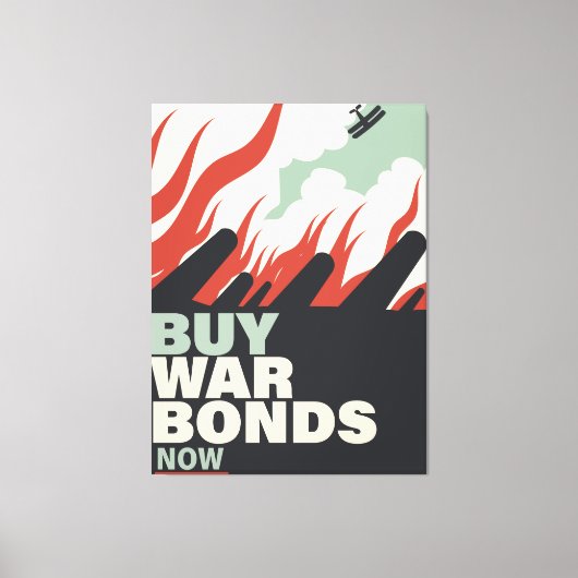 Koop nu oorlogsobligaties. canvas afdruk (Voorkant)