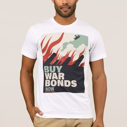Koop nu oorlogsobligaties. t-shirt (Voorkant)