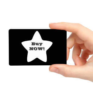 Koop nu wit zwart ster sticker