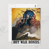 Koop oorlogsobligaties! briefkaart (Voorkant / Achterkant)
