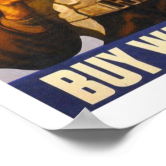 Koop Oorlogsobligaties Poster (Hoek)