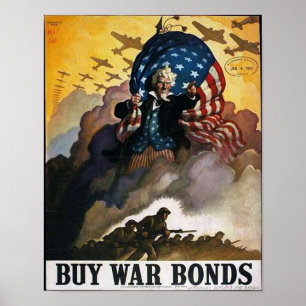 Koop oorlogsobligaties! poster