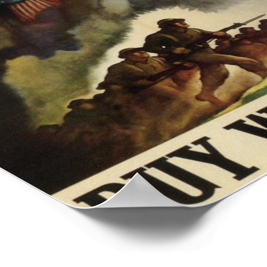 Koop Oorlogsobligaties Poster (Hoek)