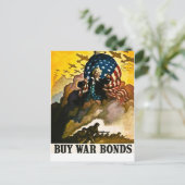 Koop oorlogsobligaties -  Tweede Wereldoorlog Briefkaart (Staand voorkant)