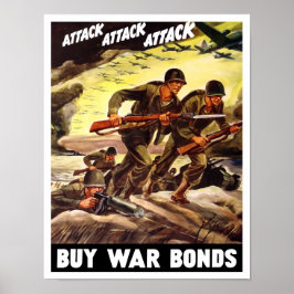 Koop Oorlogsobligaties — WW2 Propaganda Poster