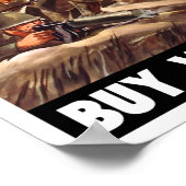 Koop Oorlogsobligaties — WW2 Propaganda Poster (Hoek)