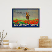 Koop overwinningsobligaties ~  Wereldoorlog 1 Poster (Keuken)