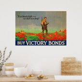 Koop overwinningsobligaties ~  Wereldoorlog 1. Poster (Keuken)