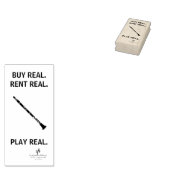 Koop Real Clarinet Musical Instrument Tech Rubberstempel (Gestempeld)