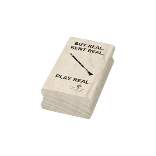 Koop Real Clarinet Musical Instrument Tech Rubberstempel