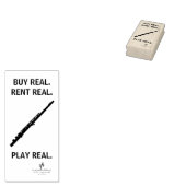 Koop Real Flute Musical Instrument Tech Rubberstempel (Gestempeld)
