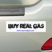 Koop Real Gas Bumpersticker (Op auto)