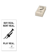 Koop Real Trumpet Musical Instrument Tech Rubberstempel (Gestempeld)