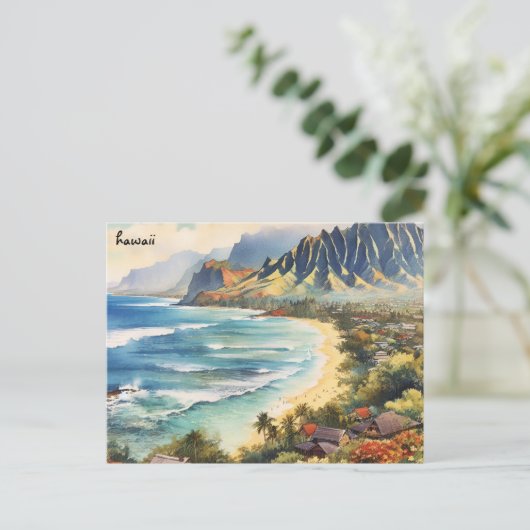koop reis kaart Hawaii Briefkaarten (Staand voorkant)