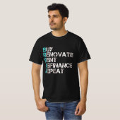 Koop Renovate Rent Refinance Herhalen T-shirt (Voorkant volledig)