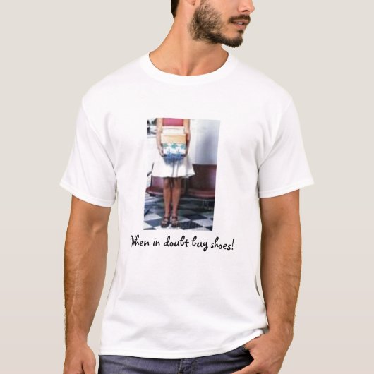 Koop schoenen t-shirt (Voorkant)