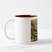 Koop St., New Bedford, Massachusetts Tweekleurige Koffiemok (Links)