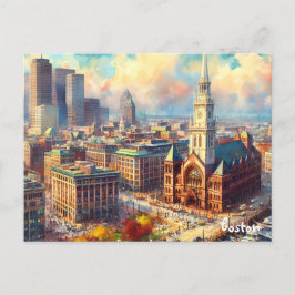koop stad Reizen Vintage boston briefkaarten