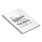 Koop Tap Shoes Dance Teacher of Student Square Notitieboek (Rechterzijde)