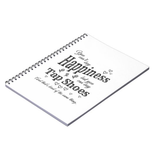 Koop Tap Shoes Dance Teacher of Student Square Notitieboek (Linkerzijde)