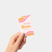 Koop The Bride A Drink Groovy Roze & Sinaasappel Badge (Handheld)