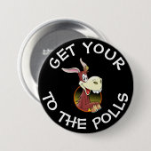 Koop uw A$ aan de Button van de Humor van de stemb (Voorkant /achterkant)