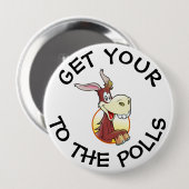 Koop uw A$ aan de Button van de Humor van de stemb (Voorkant /achterkant)