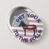 Koop uw A$ aan de Button van de Humor van de stemb (Voorkant /achterkant)