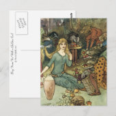 Koop van ons met een gouden curve briefkaart (Voorkant / Achterkant)