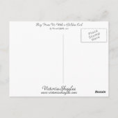 Koop van ons met een gouden curve briefkaart (Achterkant)